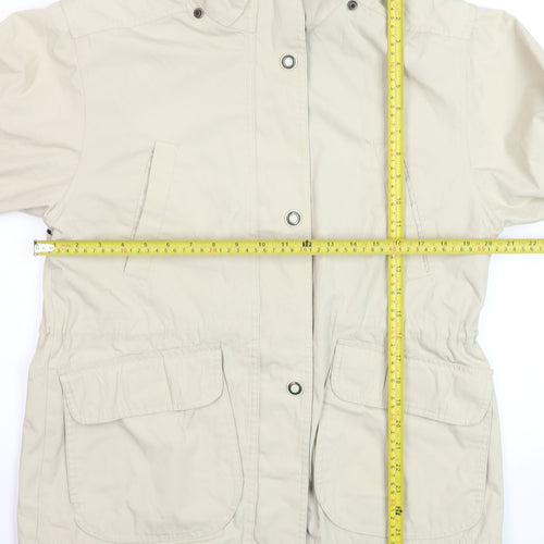 Pacific Trail Men's Beige Parka Jacket Size S Cotton Blend Outdoor