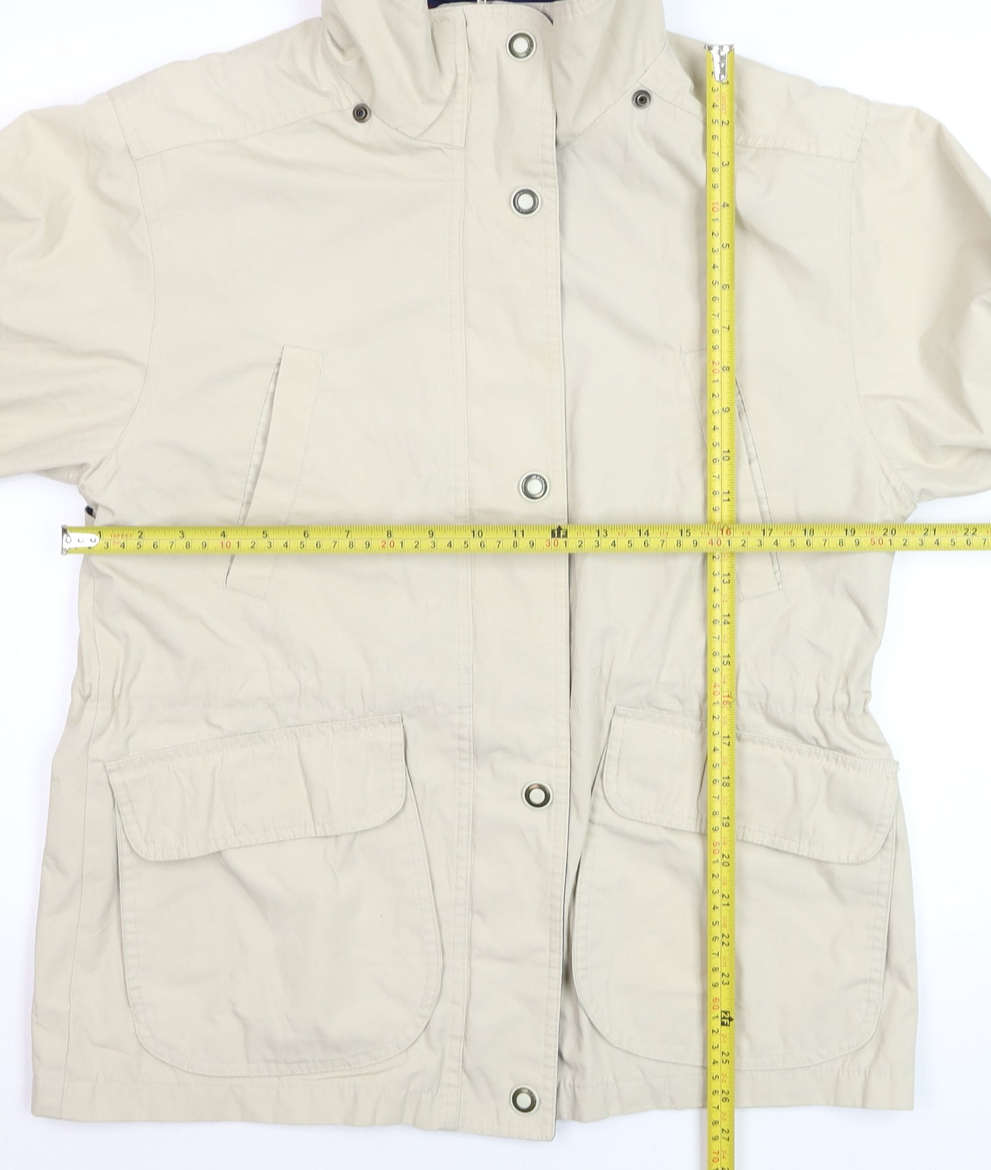 Pacific Trail Men's Beige Parka Jacket Size S Cotton Blend Outdoor