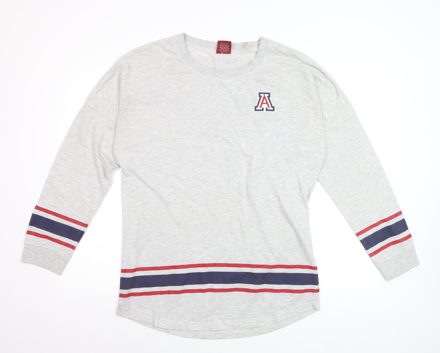 Colosseum Women Grey Arizona Wildcats Long Sleeve Pullover Sweatshirt L
