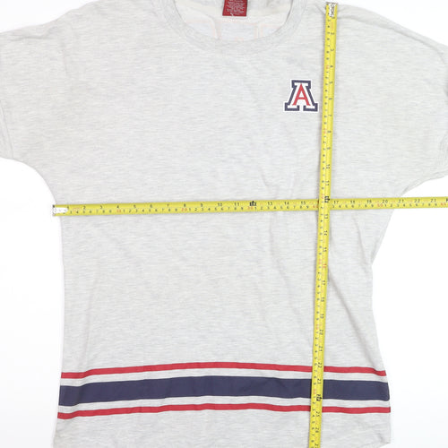 Colosseum Women Grey Arizona Wildcats Long Sleeve Pullover Sweatshirt L