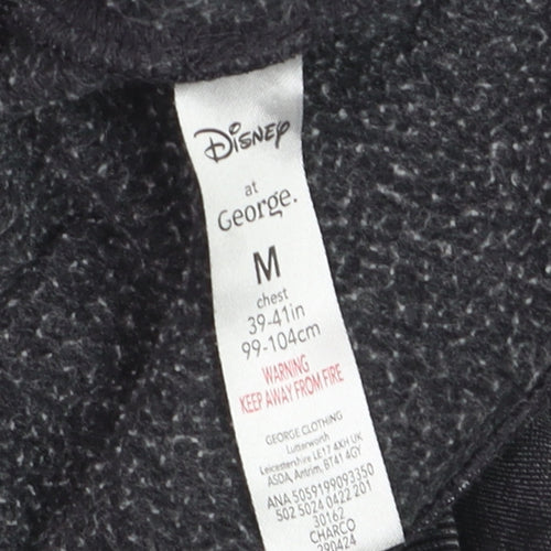 Disney at George Men's Black Stitch Graphic Pullover Sweatshirt M