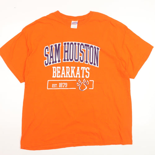 Gildan Men's Orange XL Sam Houston Bearkats University T-Shirt