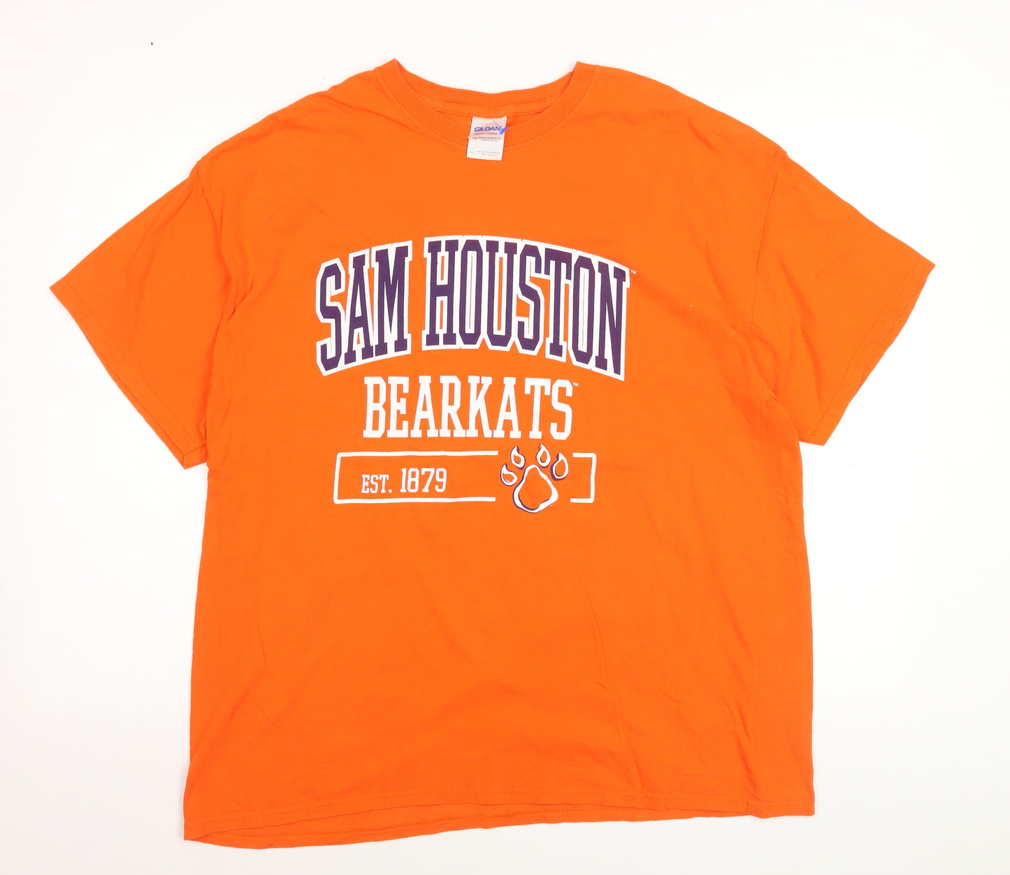 Gildan Men's Orange XL Sam Houston Bearkats University T-Shirt