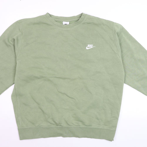Nike Men's Green XL Crew Neck Pullover Sweatshirt