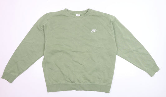 Nike Men's Green XL Crew Neck Pullover Sweatshirt