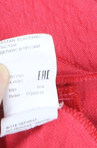 Barbara Lebek Womens Pink Zip Up Jacket Size 14 Casual Knit