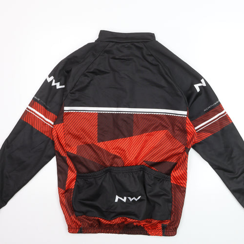 Northwave Men's Red Black XL Cycling Jacket Full Zip Lightweight