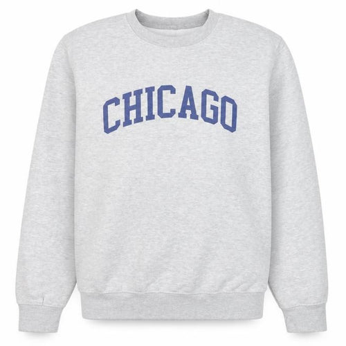 Boohoo Women's Grey 'Chicago' Pullover Sweatshirt Size S
