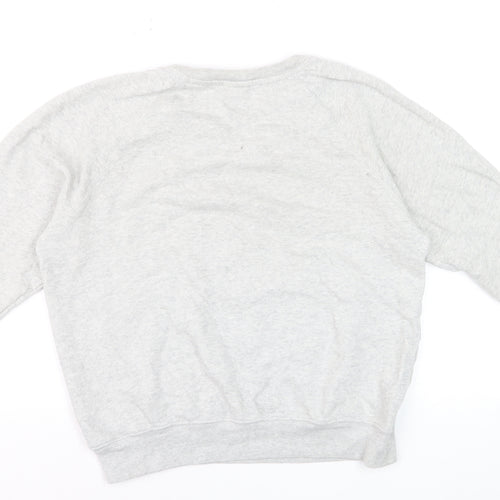 Marks and Spencer Peanuts Grey Marl Women’s Sweatshirt Size 10 Snoopy Graphic Classic Crew Neck