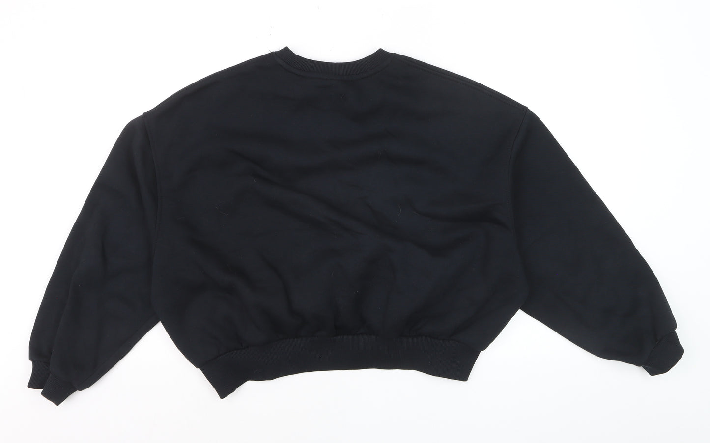 Nike Women's Black Cotton Blend Pullover Sweatshirt Size M