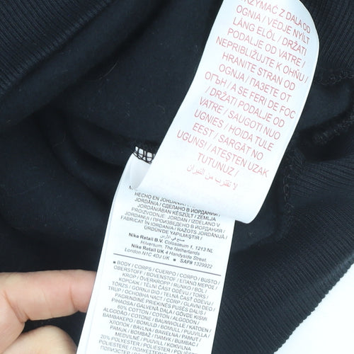 Nike Women's Black Cotton Blend Pullover Sweatshirt Size M