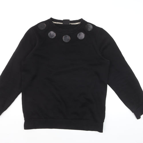 Black Bananas Men's Black Small Crew Neck Pullover Sweatshirt