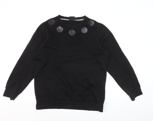 Black Bananas Men's Black Small Crew Neck Pullover Sweatshirt