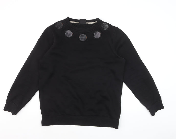 Black Bananas Men's Black Small Crew Neck Pullover Sweatshirt