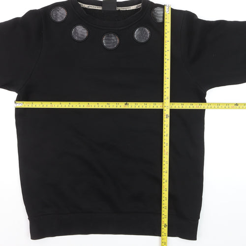 Black Bananas Men's Black Small Crew Neck Pullover Sweatshirt