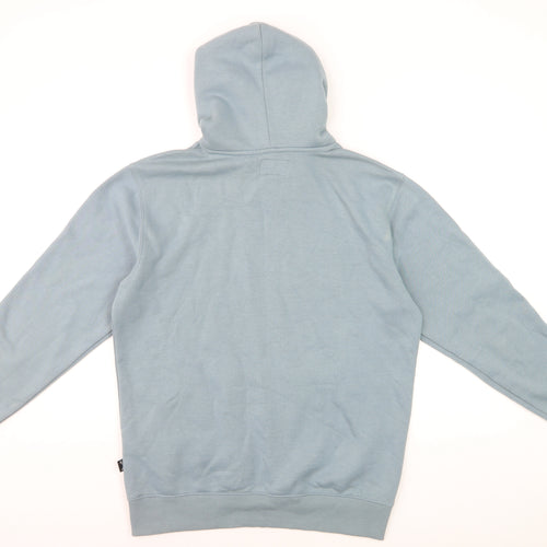 Billabong Men's Blue Pullover Hoodie Size M Fleece Logo Sweatshirt