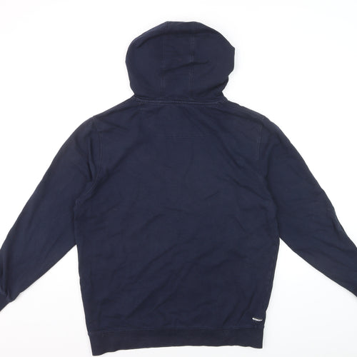 Weekend Offender Men's Blue Pullover Hoodie M Cotton Logo Sweatshirt