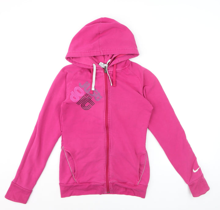 Nike Women's Pink Dri-FIT Full Zip Hoodie Size S