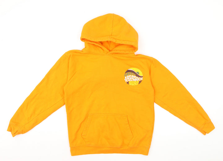 O'Shea Boys Orange Pullover Hoodie XXL Surf Graphic Cotton Blend