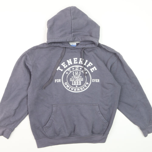 SAFON Boys Grey Pullover Hoodie Tenerife University Print XL Cotton Blend