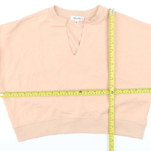 Missguided Women Beige UK 8 Pullover Sweatshirt Relaxed Fit