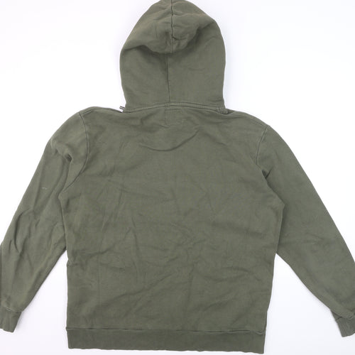Superdry Men's Green 2XL Pullover Hoodie with Logo Print