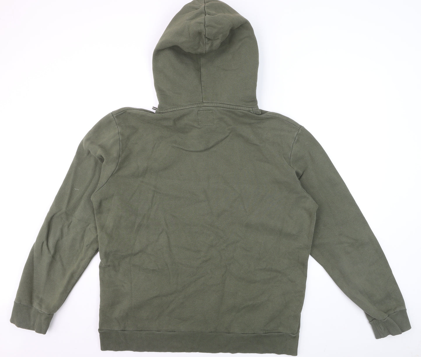Superdry Men's Green 2XL Pullover Hoodie with Logo Print