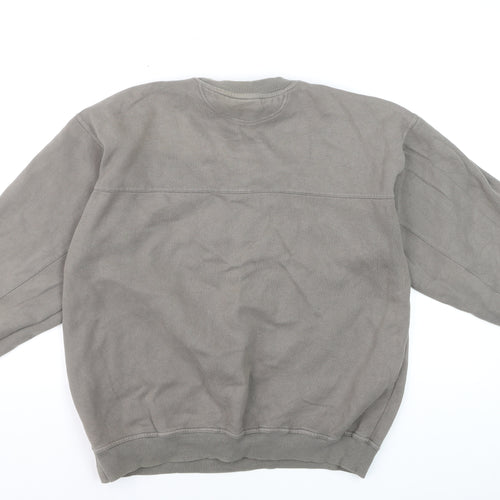 Adidas Men's Grey Medium Pullover Crew Neck Sports Sweatshirt