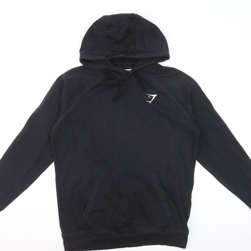 Gymshark Men's Black Pullover Hoodie Size M Regular Fit