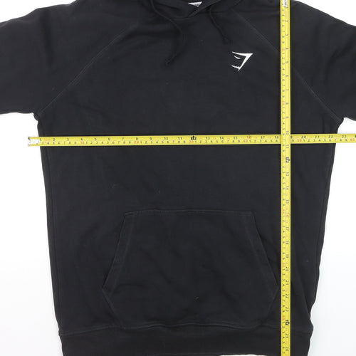 Gymshark Men's Black Pullover Hoodie Size M Regular Fit