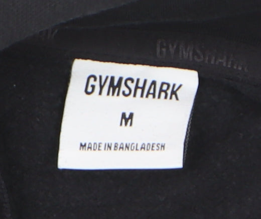 Gymshark Men's Black Pullover Hoodie Size M Regular Fit