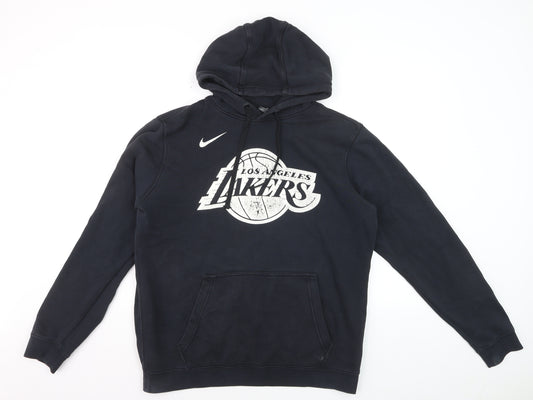 Nike Men's Black Los Angeles Lakers Pullover Hoodie L Sports Fleece