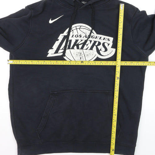 Nike Men's Black Los Angeles Lakers Pullover Hoodie L Sports Fleece