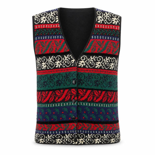 Susan Bristol Men's Multicoloured Fair Isle Knit Sleeveless Vest M