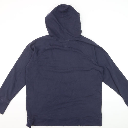 Champion Men's Navy Blue Pullover Hoodie XL Cotton Blend Logo
