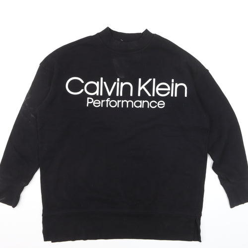 Calvin Klein Performance Men's Black M Crew Neck Pullover Sweatshirt
