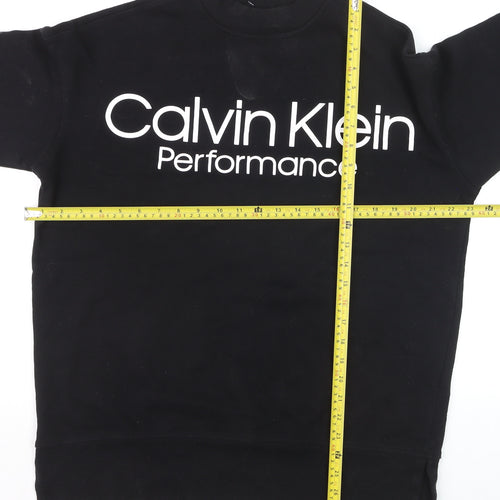 Calvin Klein Performance Men's Black M Crew Neck Pullover Sweatshirt
