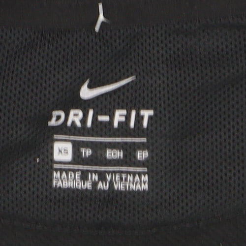 Nike Men's Black Dri-Fit Pullover Sweatshirt XS Athletic Fit