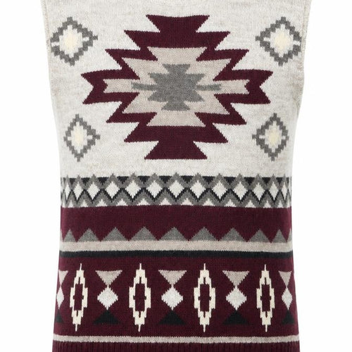 American Eagle Outfitters Men's Beige Aztec Wool Knit Vest XS