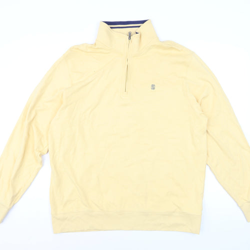 IZOD Men’s Beige XL 1/2 Zip Cotton Golf Sweatshirt
