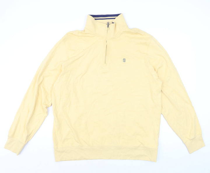 IZOD Men’s Beige XL 1/2 Zip Cotton Golf Sweatshirt