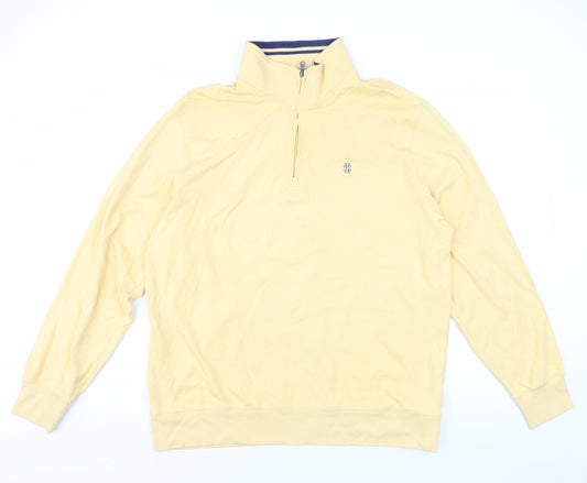 IZOD Men’s Beige XL 1/2 Zip Cotton Golf Sweatshirt