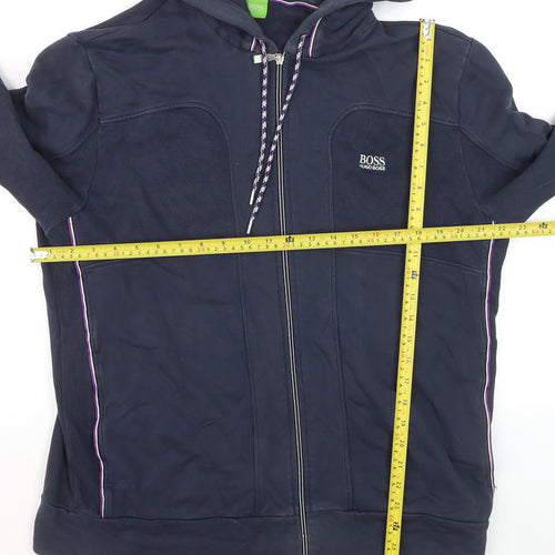 Hugo Boss Men's Blue Full Zip Hoodie XL Regular Fit