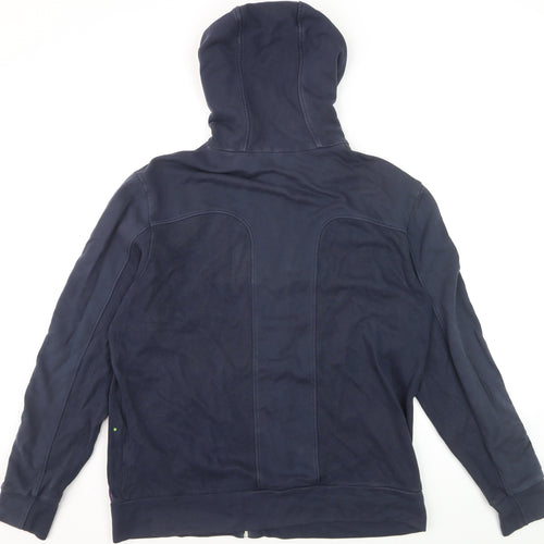 Hugo Boss Men's Blue Full Zip Hoodie XL Regular Fit