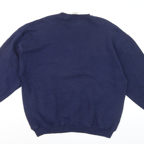 Russell Athletic Mens Navy Blue XL Pullover Sweatshirt Watauga Wrestling