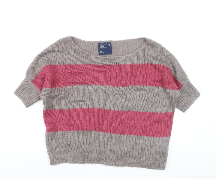 American Eagle Outfitters Women's Multicoloured M Chunky Knit Pullover Jumper
