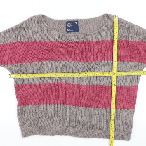 American Eagle Outfitters Women's Multicoloured M Chunky Knit Pullover Jumper