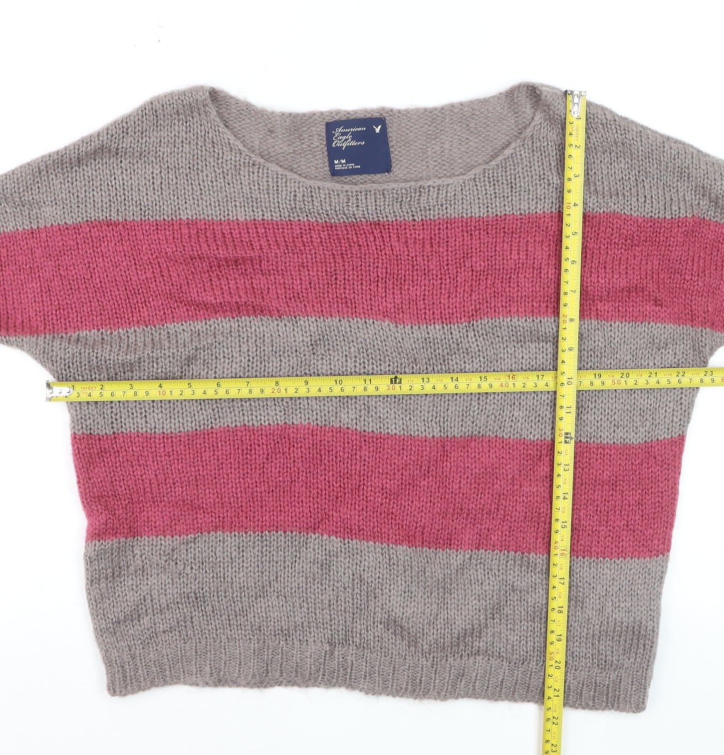 American Eagle Outfitters Women's Multicoloured M Chunky Knit Pullover Jumper
