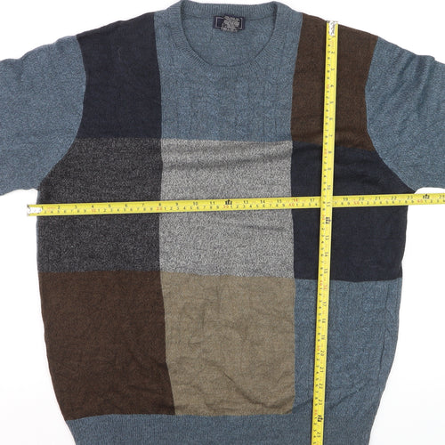 Dockers Mens Multicoloured L Knit Crew Neck Pullover Jumper