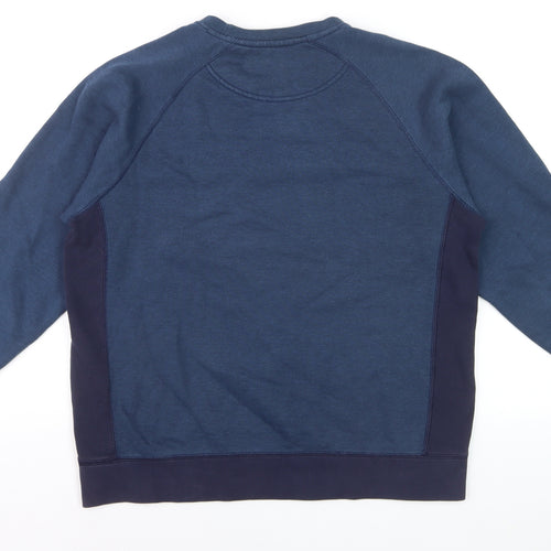 Russell Men’s Blue Crew Neck Pullover Sweatshirt Fleece Size M